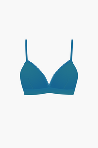 Callie Peacock Blue Triangle Bra