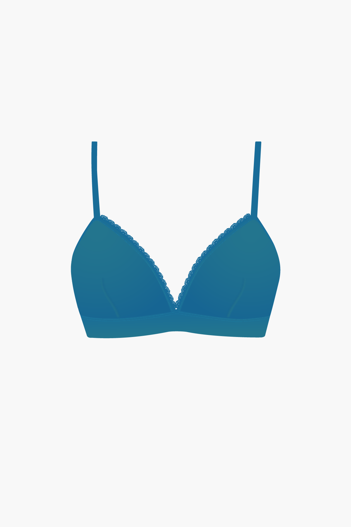 Callie Peacock Blue Triangle Bra