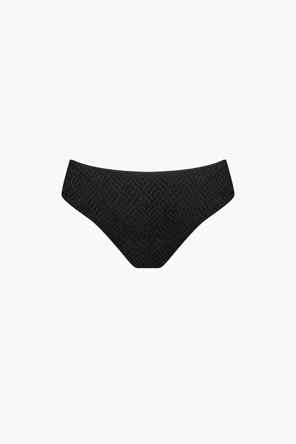 Braga de Bañador Nérée Texturizada Negra