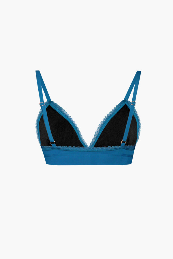 Callie Peacock Blue Triangle Bra