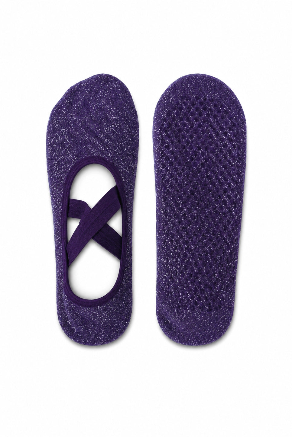 Chaussettes Pailletées Antidérapantes Améthyste