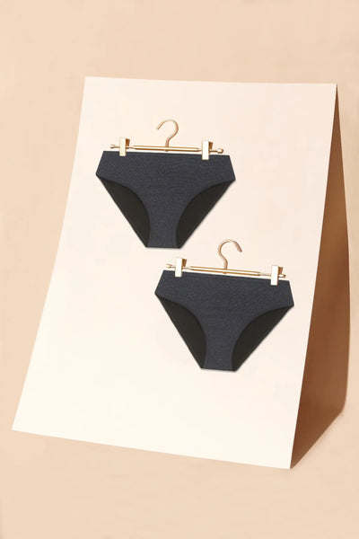 Duo Pack - 2 Gaïa Striped Navy Briefs