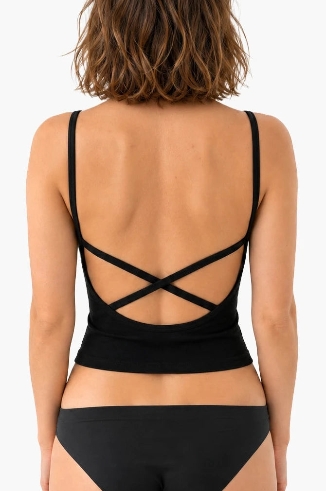 Le Brigitte Bra Top Dos Ballet Noir