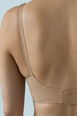 Soutien-Gorge Brassière Plume Marron